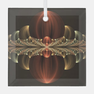 Fantasy Construction Shiny Abstrakt Fraktal Art Ornament Aus Glas