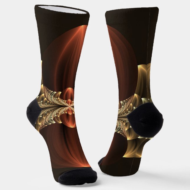 Fantasy Construction Shiny Abstrakt Fraktal Art Socken (Gewinkelt)