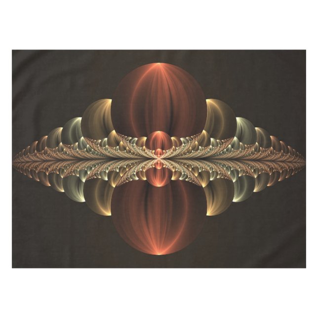 Fantasy Construction Shiny Abstrakt Fraktal Art Tischdecke (Vorderseite (Horizontal))