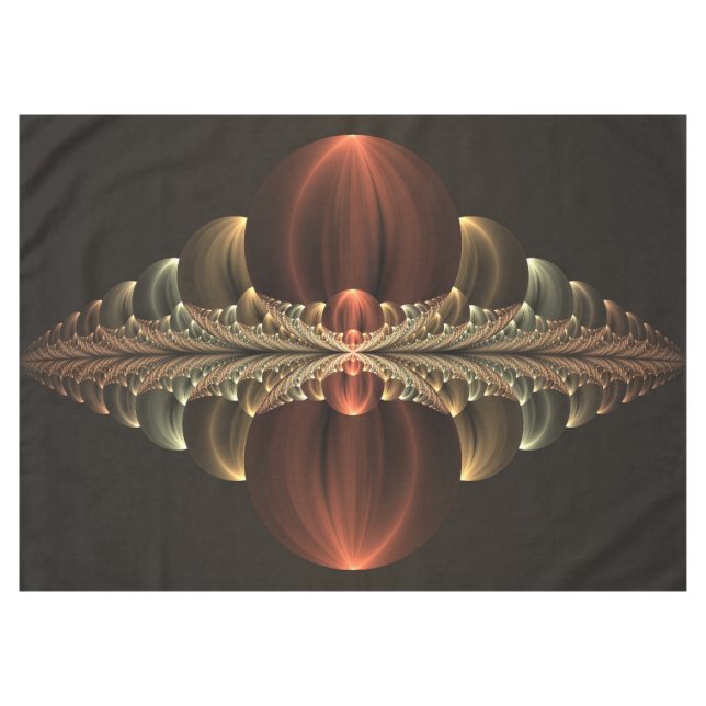 Fantasy Construction Shiny Abstrakt Fraktal Art Tischdecke (Vorderseite (Horizontal))