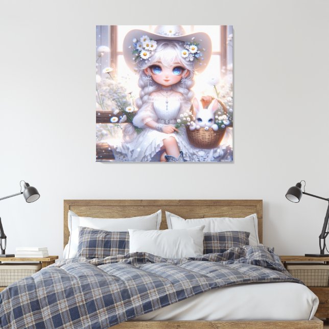 Fantasy-Cowgirl Leinwanddruck (Insitu (Schlafzimmer))