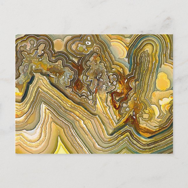 Fantasy Crazy Lace Agate Opus 01 Postkarte (Vorderseite)