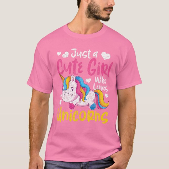 Fantasy Creature Lover Girls Niedlich Magic Un T-Shirt (Vorderseite)