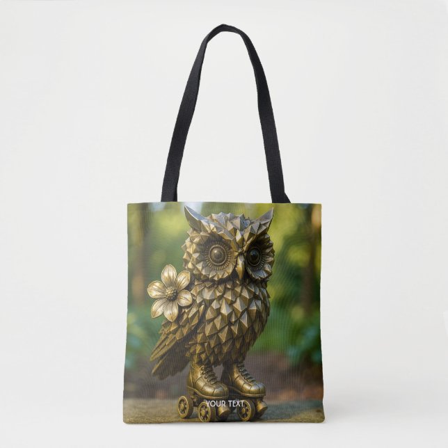 Fantasy Cute Brass Owl Skates Tasche (Vorderseite)