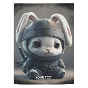 Fantasy Cute Bunny Ninja Katana Tischdecke