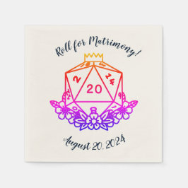 Fantasy D&D Wedding/Junggeselinnen-Abschied Serviette