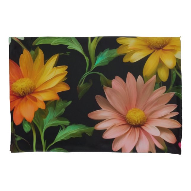 Fantasy Daisy Pattern Pillowcase Kissenbezug (Vorderseite)