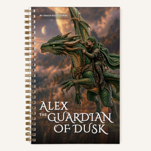 Fantasy-Dämmerungs-Drache-Mythen-Abenteuer Notizbuch