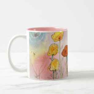 Fantasy Dandela Watercolor Design Coffee Tasse
