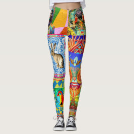 FANTASY DESIGNER COLLAGE LEGGINGS