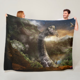 FANTASY DINOSAUR FLEECEDECKE