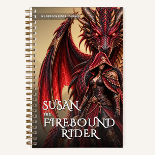 Fantasy-Drache-Reiter-Mythisches-Abenteuer Notizbuch