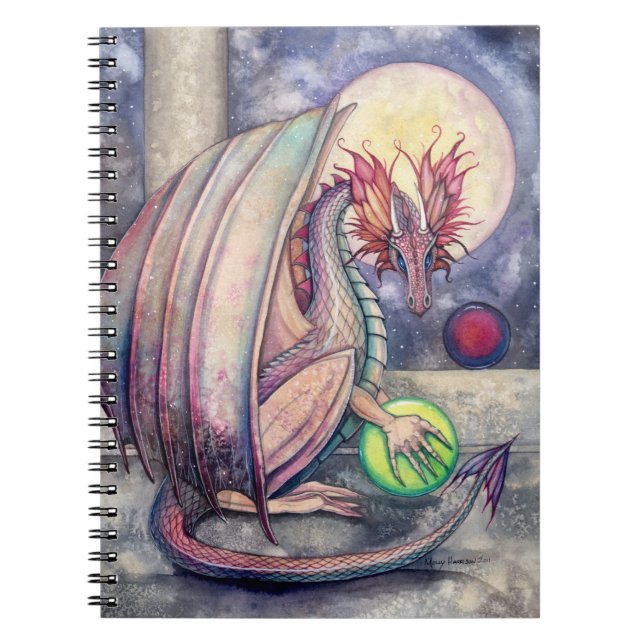 Fantasy Dragon Art Notebook Notizblock (Vorderseite)