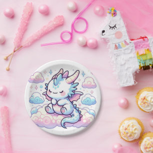 Fantasy Dragon Baby Dusche Pappteller