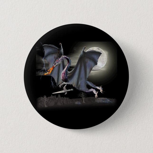 Fantasy Dragon Button (Vorderseite)