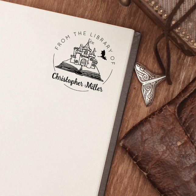 Fantasy Dragon Castle aus der Bibliothek des Buche Gummistempel (Von Creator hochgeladen)