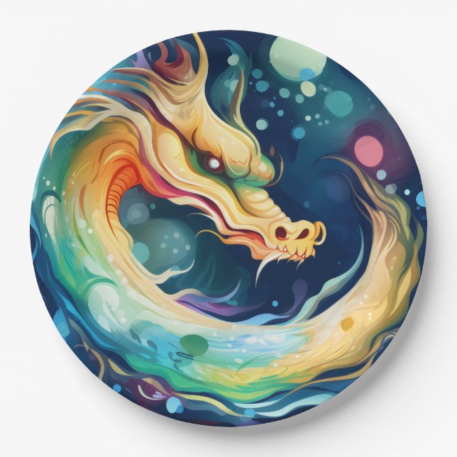 Fantasy Dragon Dream Animal 7 Pappteller (Vorderseite)