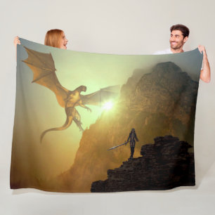 FANTASY DRAGON FLEECEDECKE