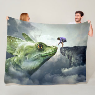 FANTASY DRAGON FLEECEDECKE