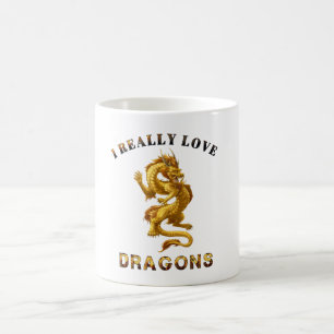 Fantasy Dragon Lover Kaffeetasse