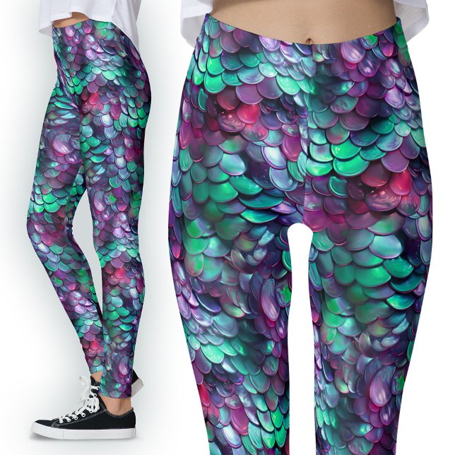Fantasy Dragon Scales Fantasy Mermaid Leggings (Von Creator hochgeladen)