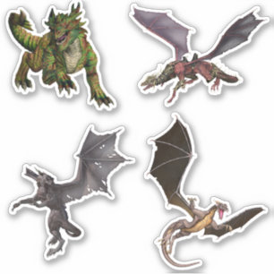 Fantasy Dragon Serpent Aufkleber