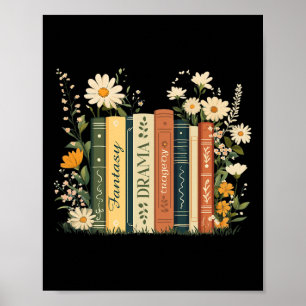 Fantasy Drama Tragedy Book Floral Subtile Anti-Spe Poster