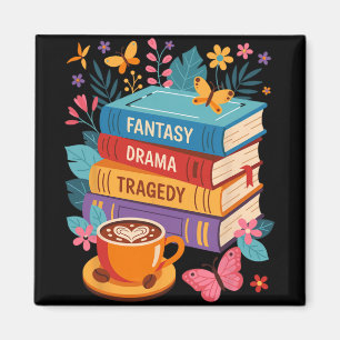 Fantasy Drama Tragedy Books Subtile Anti-Trump Magnet