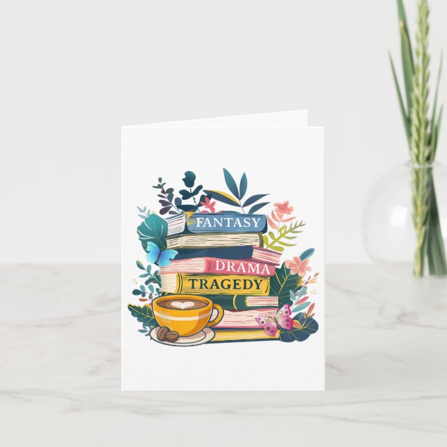 Fantasy Drama Tragedy Books Subtile Karte (Vorderseite)