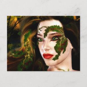 Fantasy Dryad of the Forest Postkarte