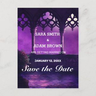 Fantasy East Arabian Nights Balcony Save the Date Ankündigungspostkarte