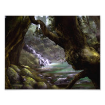 Fantasy-Elfen-Waldbild / Wandkunst