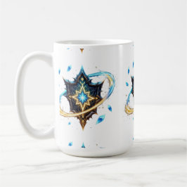 Fantasy Emblem with Floating Blades – Magical Ener Kaffeetasse