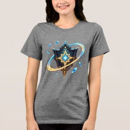 Fantasy Emblem with Floating Blades – Magical Ener Tri-Blend Shirt