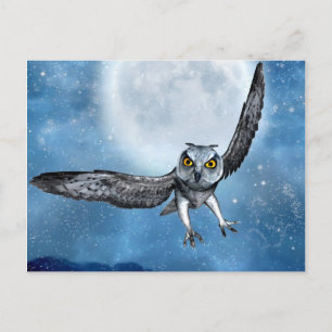Fantasy-Eule Postcard Postkarte