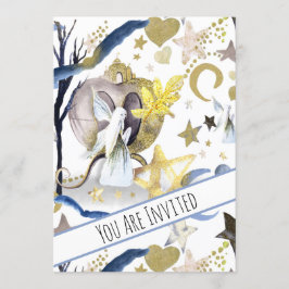 *~* Fantasy Fairy Baby Dusche Einladung Moon