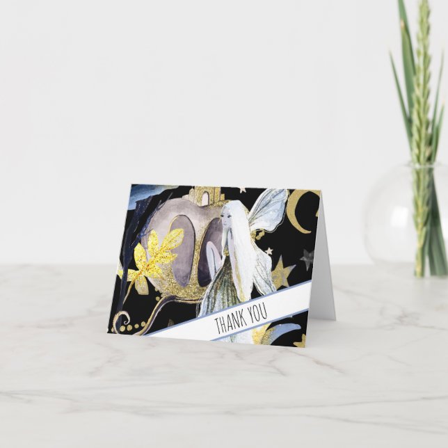 *~* Fantasy Fairy Pumpkin Baby Dusche Danke (Vorderseite)