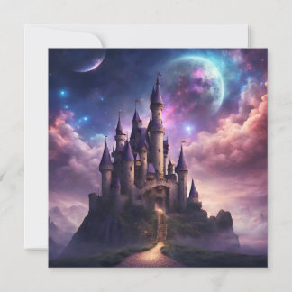 Fantasy Fairy Tale Burg Einladung