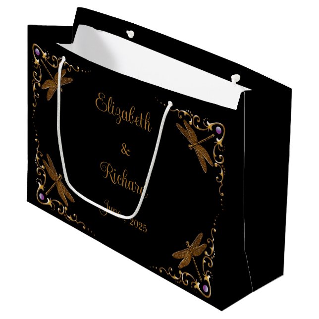 Fantasy Fairy Tale Wedding Große Geschenktüte (Vorderseite Schrägansicht)