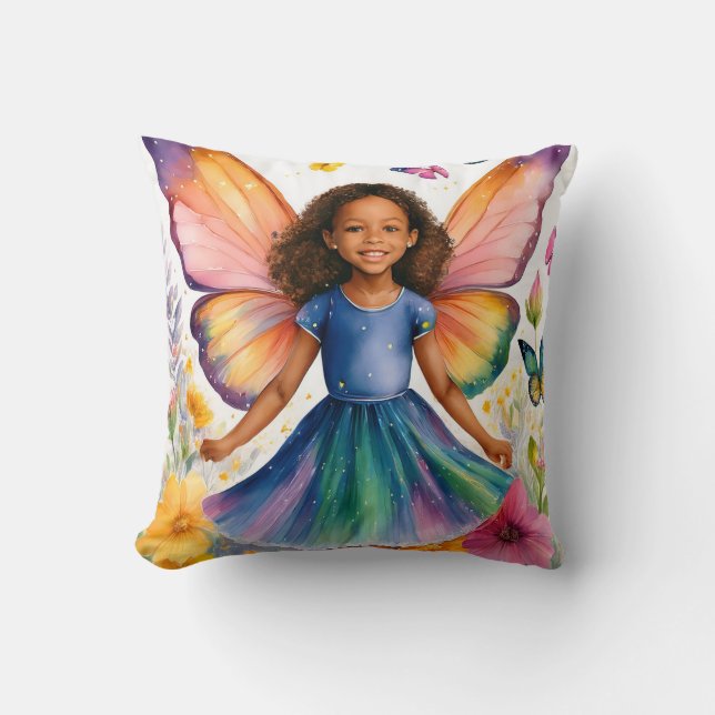 Fantasy Fairy Throw Kissen (Vorderseite)