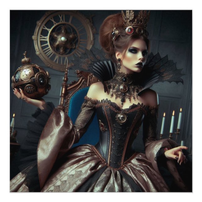 Fantasy Fairytale Elegante Böse Königin Fotodruck (Vorne)