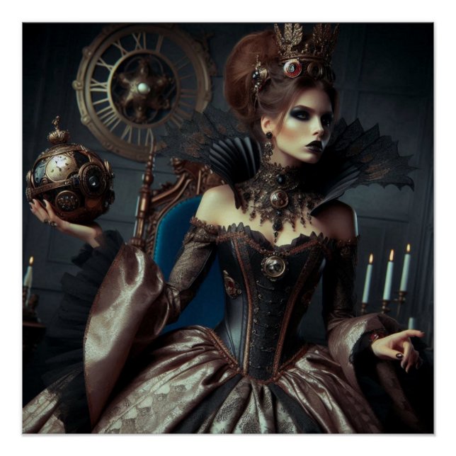 Fantasy Fairytale Elegante Böse Königin Poster (Vorderseite)