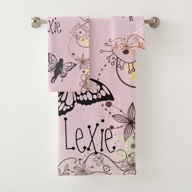 Fantasy Faiys Personalisiert Badhandtuch Set (Insitu)