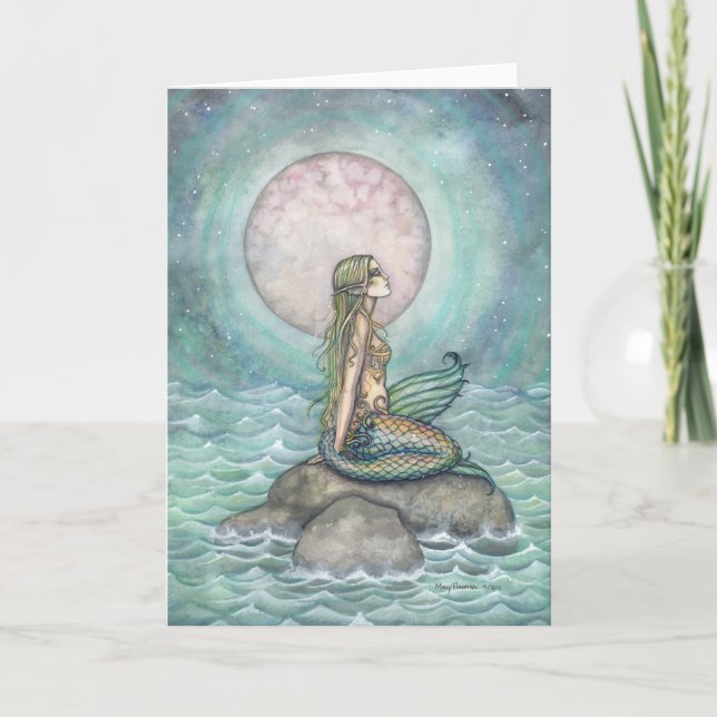 Fantasy Fantasy Mermaid Art Karte (Vorderseite)