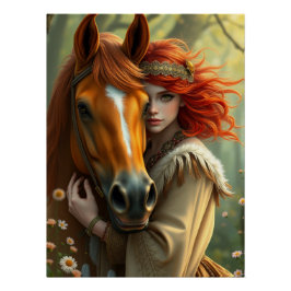 Fantasy Fantasy - Pferd und Begleiter Poster