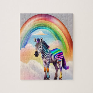 Fantasy-farbiges Zebra mit Regenbogenfarben, Zebra