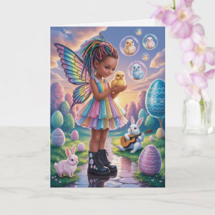 Fantasy-Fee-Osterkarte Magischer verzauberter Früh Karte