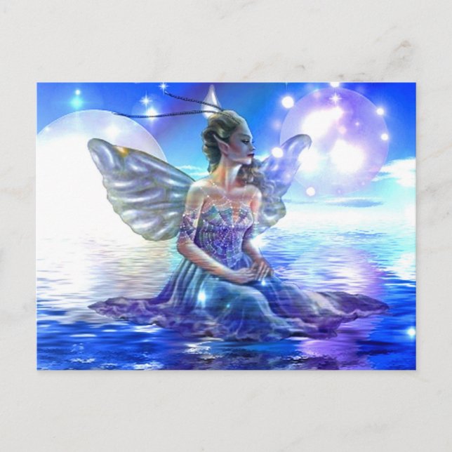 Fantasy Feen Geschenke Postkarte (Vorderseite)