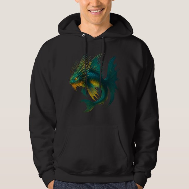 Fantasy Fish Glow Hoodie (Vorderseite)