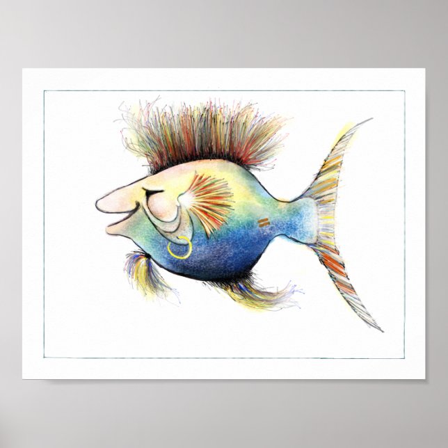 Fantasy Fish Poster: Cod Stewart Poster (Vorne)
